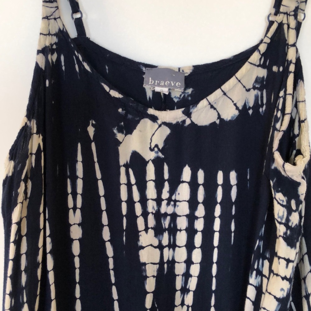 Braeve Tye Dye drop waist Cami Tunic Blue S - Picture 3 of 9